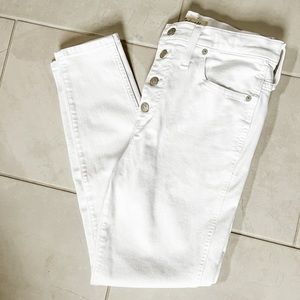 Madewell 10" high rise skinny crop jeans 30